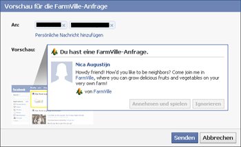 facebook anfrage versenden