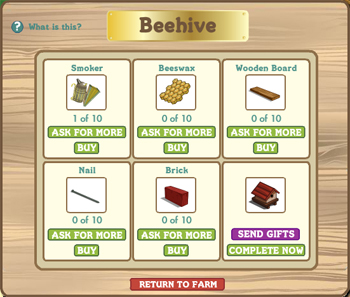 beehive, Bienenkorb FarmVille