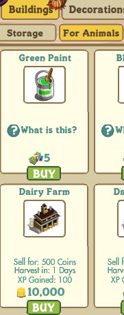 dairy farm, Kuhstall FarmVille
