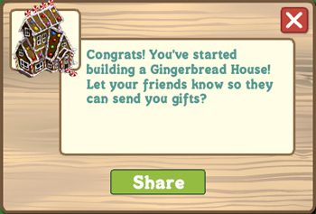 FarmVille Gingerbread House Christmas
