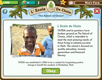 FarmVille Haiti backpack