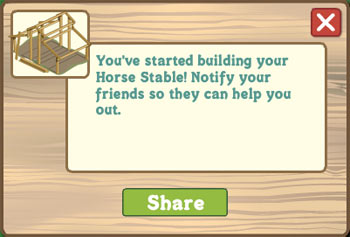 horse stable, Pferdestall Farmville