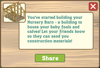 nursery barn, Kinderstube