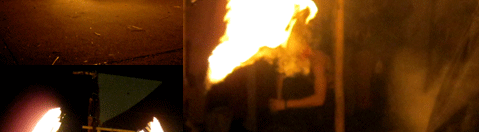 Feuerspektakel auf dem Mera Luna Mittelaltermarkt 2011