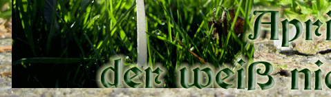 April, April der weiß nicht was er will