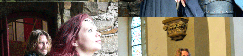 In Gewandung auf Schloss Burg in Solingen